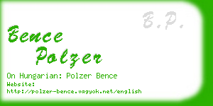 bence polzer business card